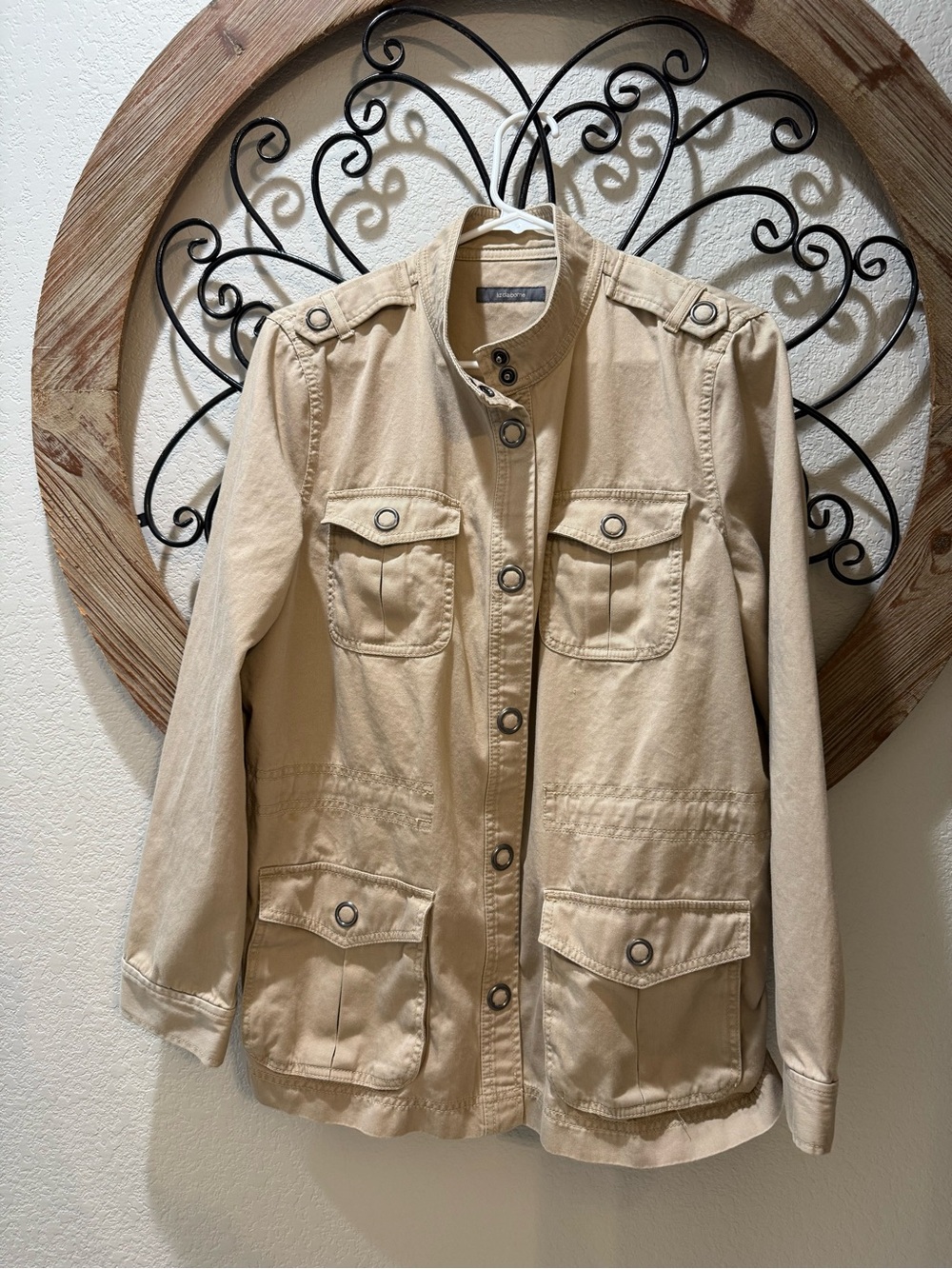 Liz Claiborne Beige Utility Jacket